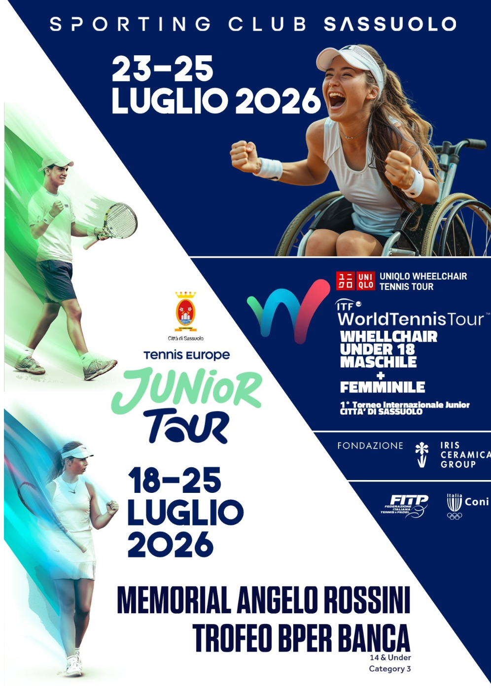 Al via il Memorial Angelo Rossini con la novità del Wheelchair Under 18