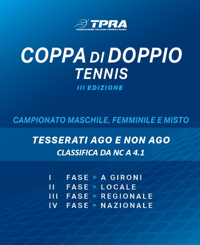 TPRA - COPPA DI DOPPIO A SQUADRE 2025 - 2026