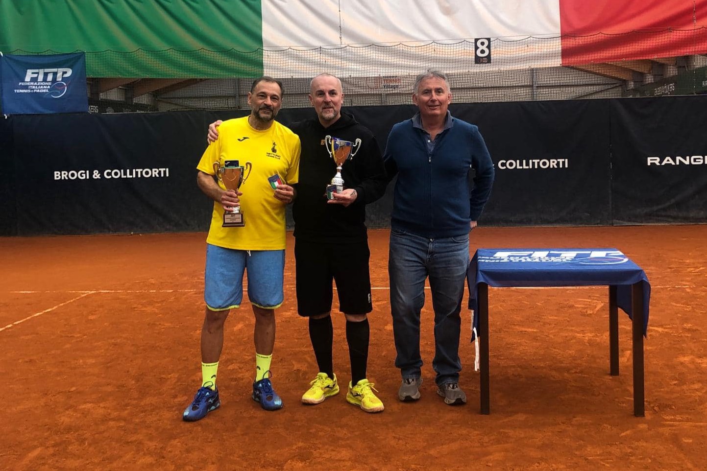 La premiazione di Richelmi (in centro)
