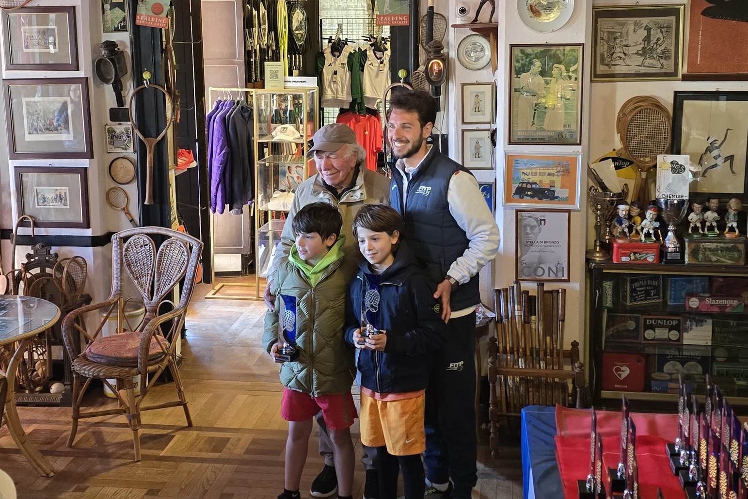 La premiazione del singolare Under 10 maschile