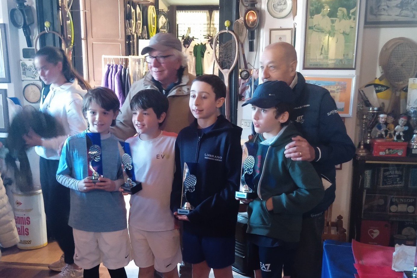 La premiazione del doppio Under 10 maschile