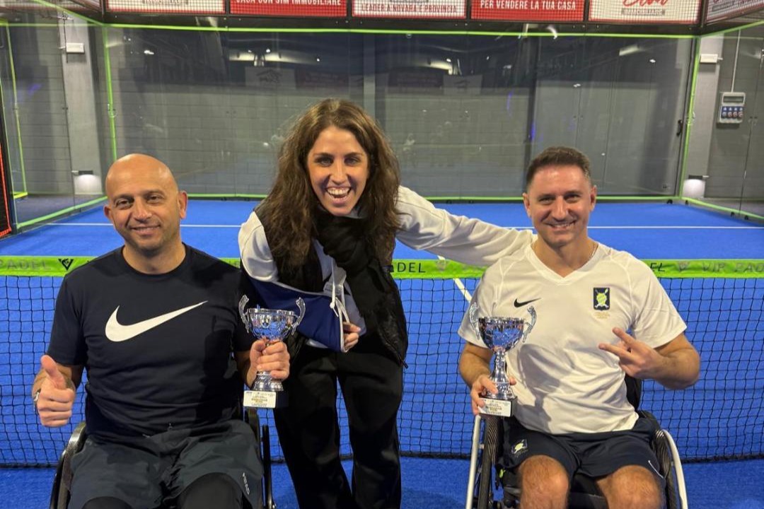 Padel wheelchair: Galliano/Taramelli calano il pokerissimo a Galliate