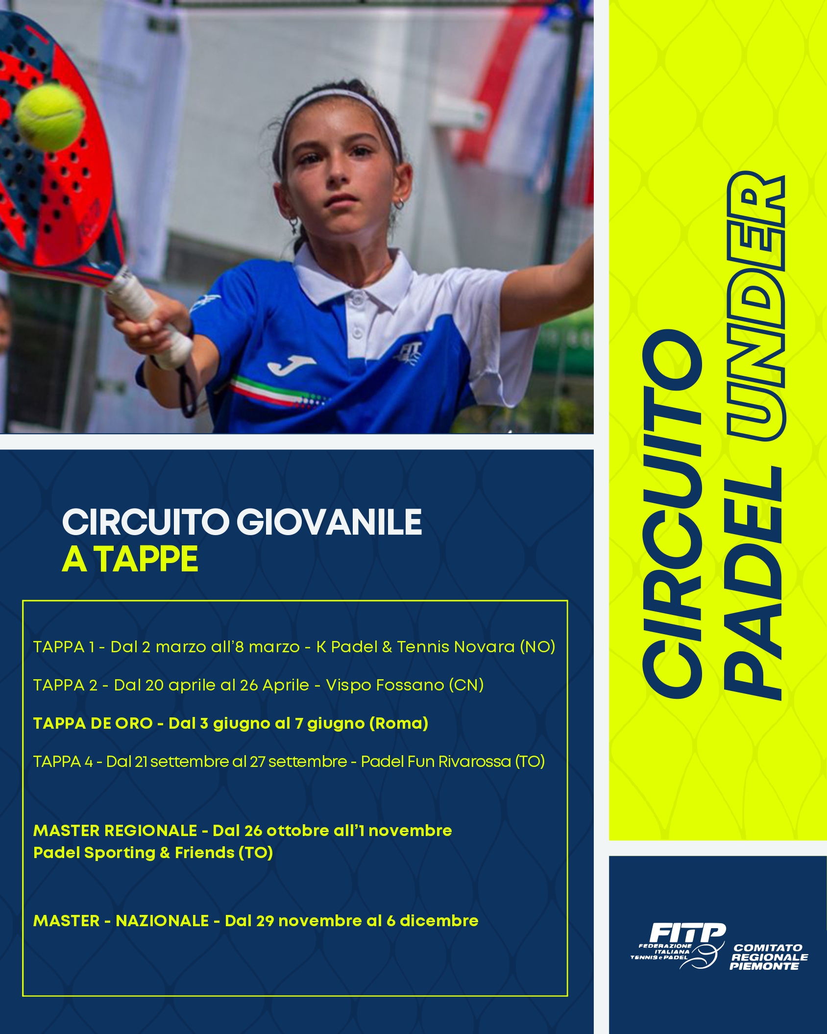 Padel, le competizioni piemontesi da segnare in agenda