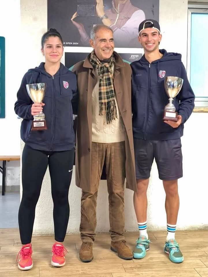 Matteo e Marta Mura, campioni Assoluti sardi 2025 doppio misto