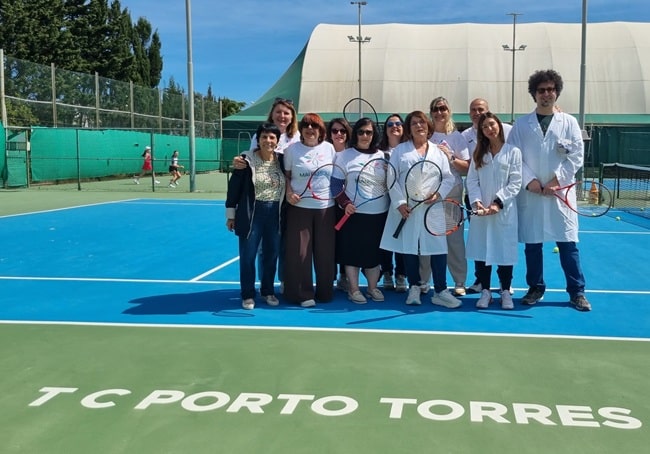 Tc Porto Torres, il tennis come alleato della salute tra screening e inclusione