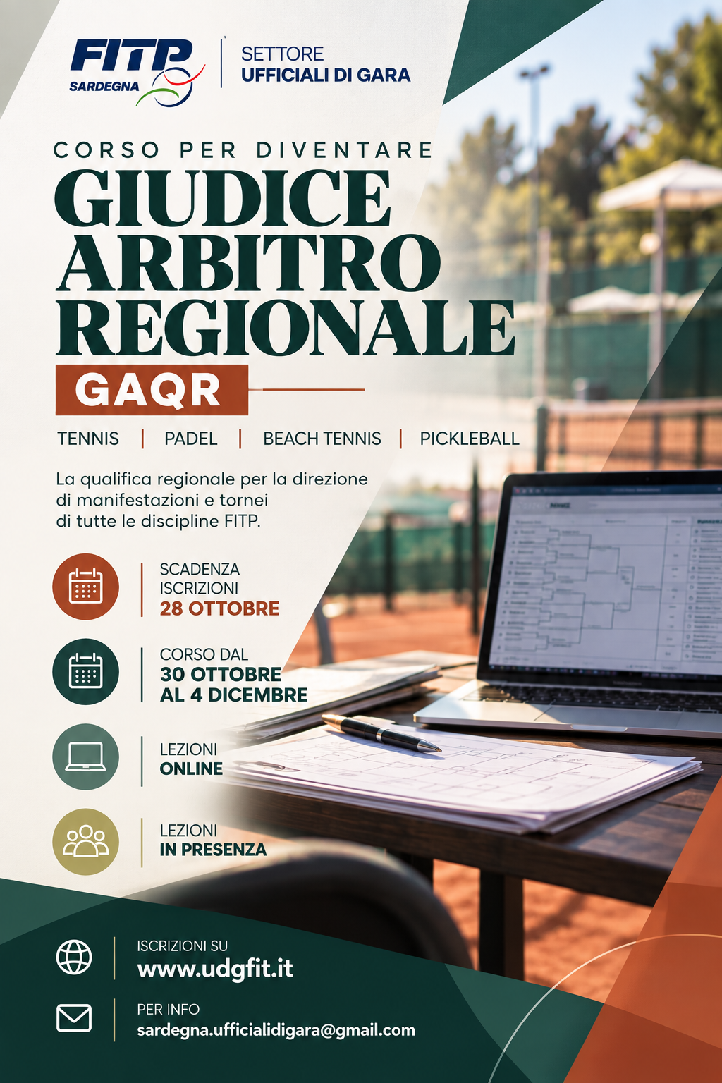 Il tennis da un’altra prospettiva: al via due corsi per Ufficiali di Gara