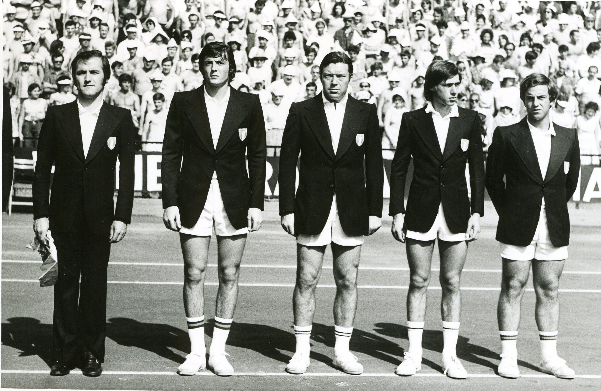 Giordano Majoli capitano della squadra azzurra in Davis nel 1972