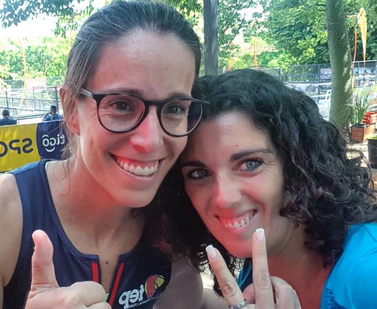 Lucia Sainz e Sara D'Ambrogio, compagne di squadra nel 2020 al Misano Sun Padel