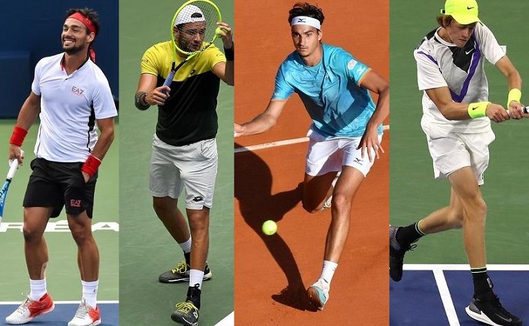 Fognini Berrettini Sonego Sinner