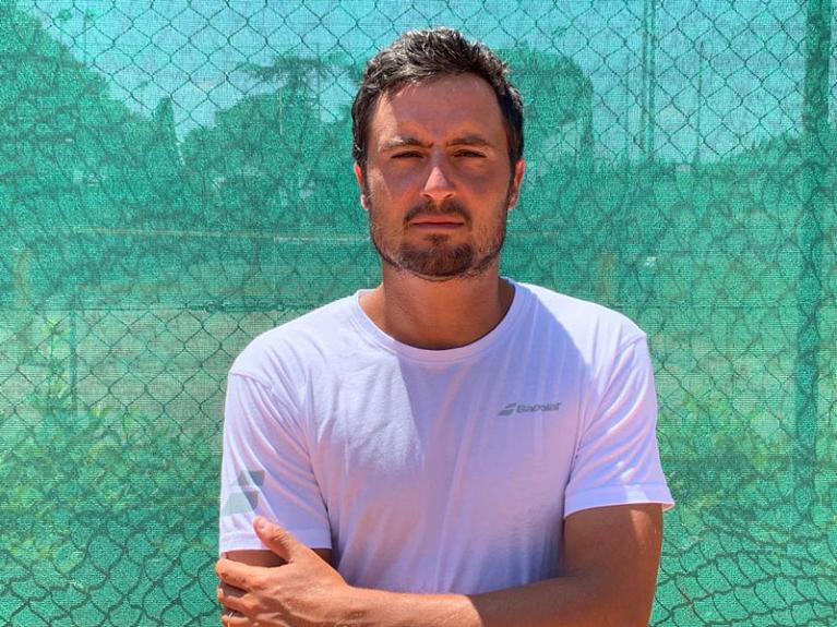 Daniele Giorgini in campo al Match Ball Firenze