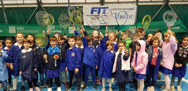 Il tennis nelle scuole umbre