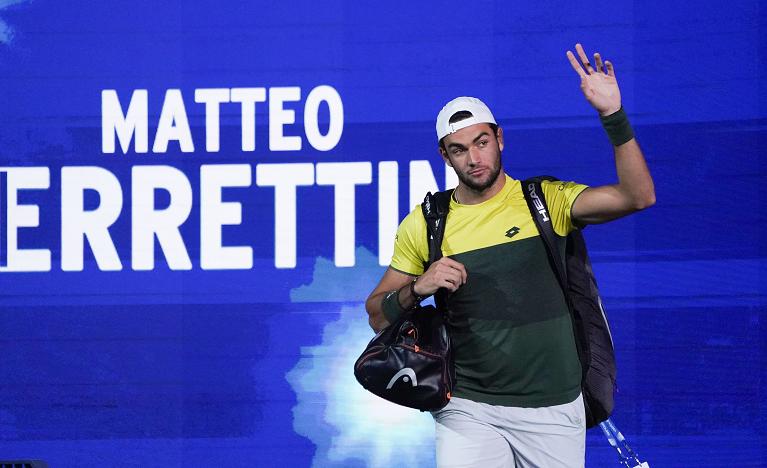 Berrettini ingresso in campo