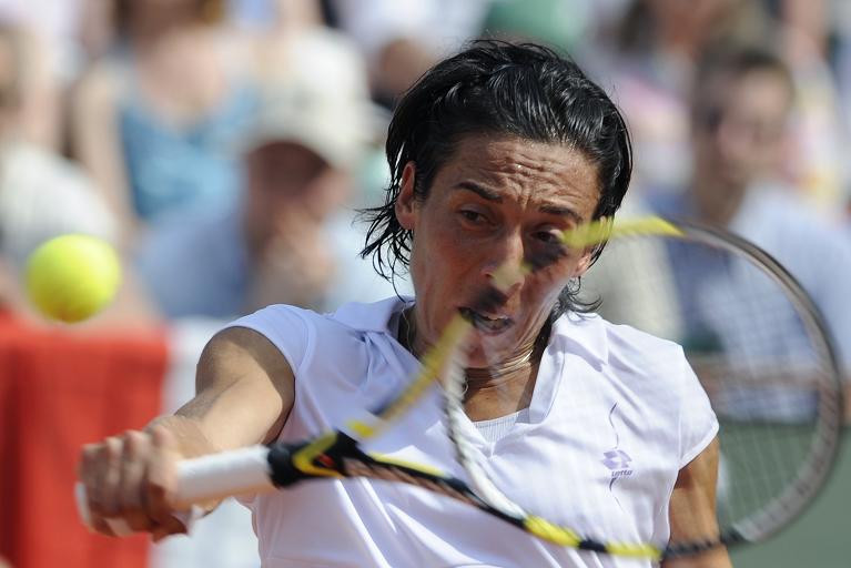 Il rovescio di Francesca Schiavone detta il ritmo del gioco