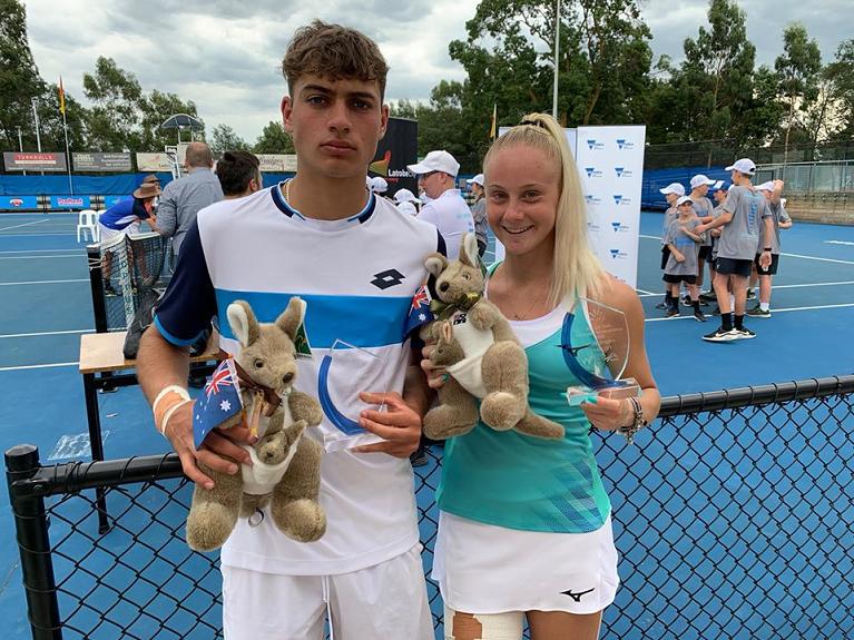 Junior Tour Traralgon 2020: Flavio Cobolli e Melania Delai
