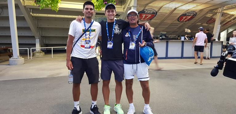 Us Open 2019: Luca Nardi con Francesco Sani e Luca Pavoni