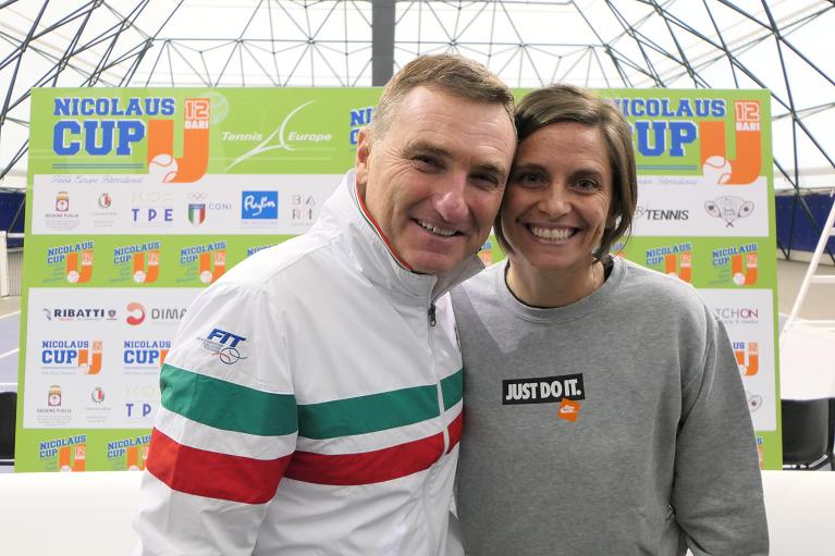 Michelangelo Dell'Edera e Roberta Vinci 
