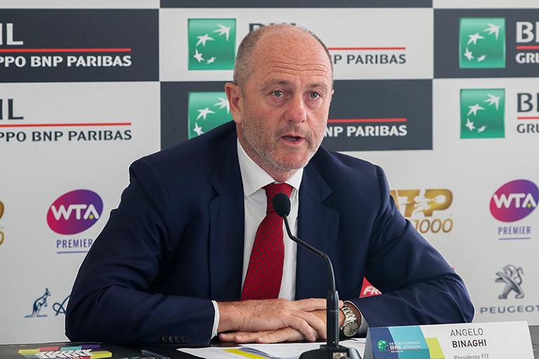 Il presidente della Fit Angelo Binaghi