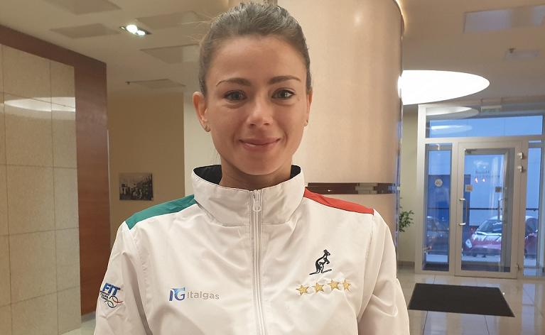 Camila Giorgi in Fed Cup a Tallinn