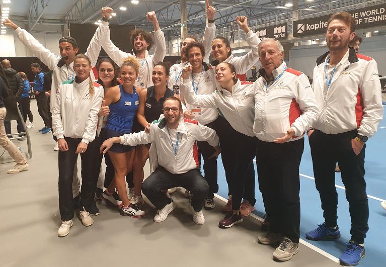 La squadra azzurra di Fed Cup a Tallinn