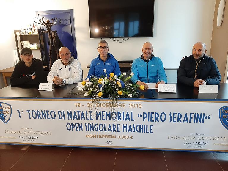La presentazione dell'Open di Natale del Tennis Club Riccione