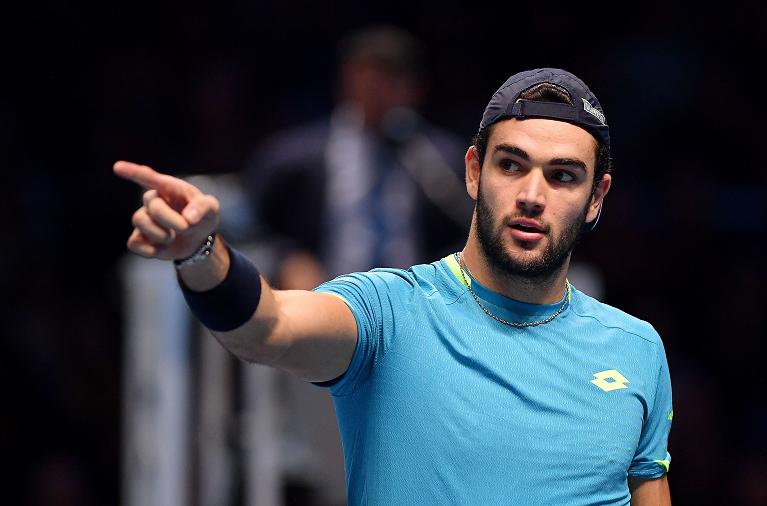 Matteo Berrettini alle Atp Finals di Londra 2019