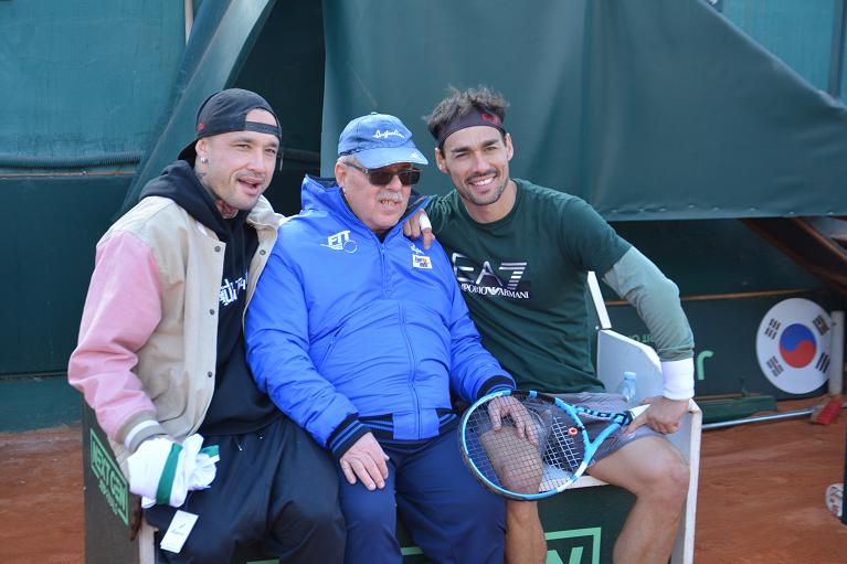 Radja Nainggolan, Pier Francesco Parra e Fabio Fognini a Cagliari