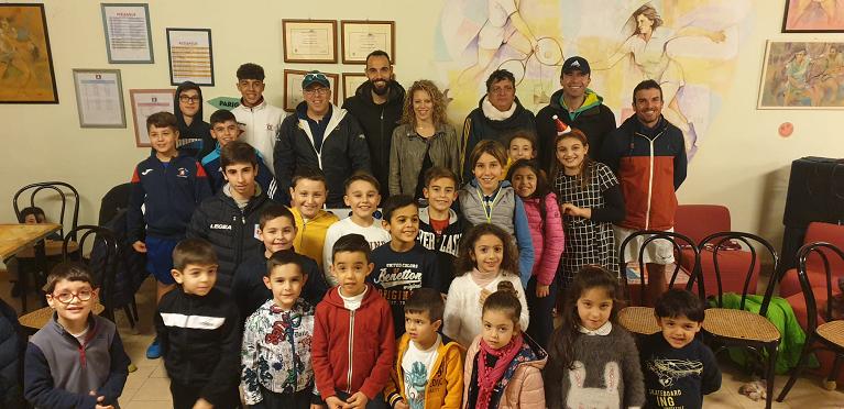 Laura Siegemund e Antonio Zucca alla Festa Natale 2019 del TC Porto Torres