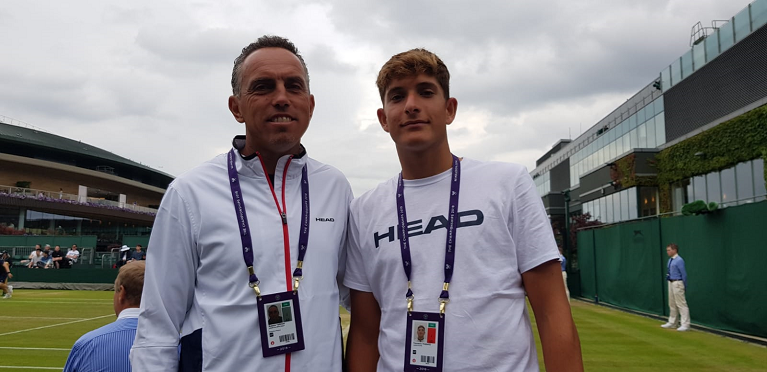 Con il maestro Roberto Tarpani a Wimbledon 2019