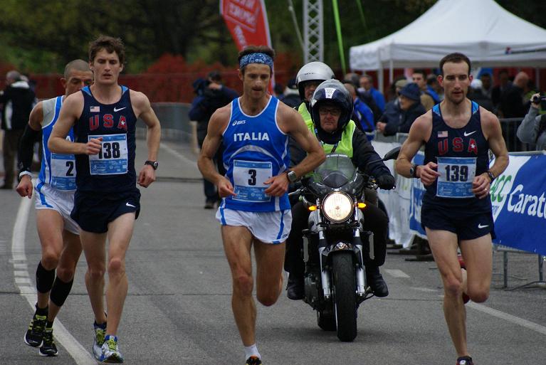 Marco Boffo impegnato in una ultra-maratona