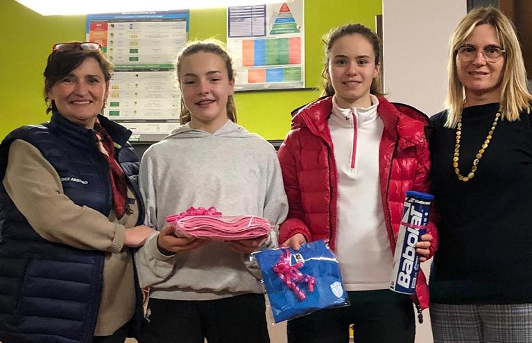 Alcune delle premiate al TC Castelfranco