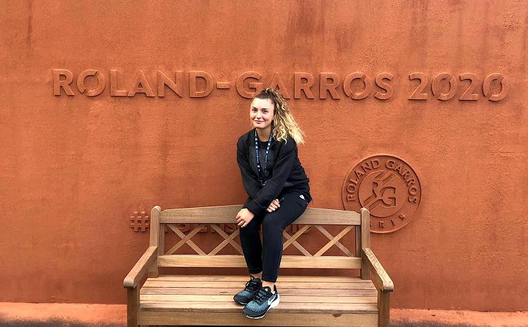 Lisa Pigato al Roland Garros