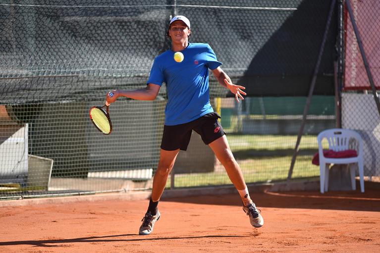 Luciano Darderi in azione