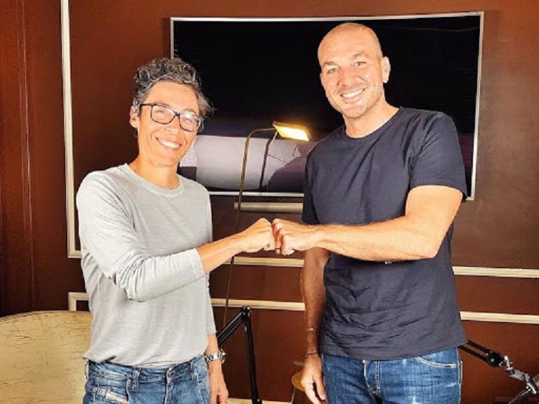 Francesca Schiavone e Luca Casadei