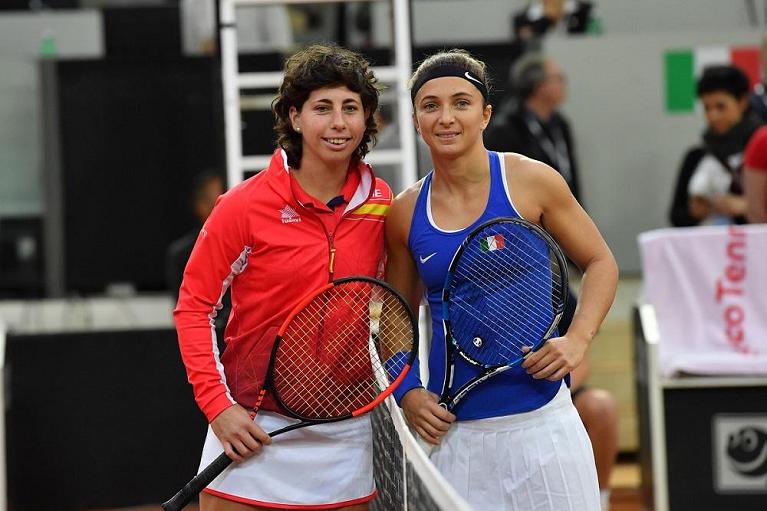 Sara Errani e Carla Suarez Navarro in Fed Cup