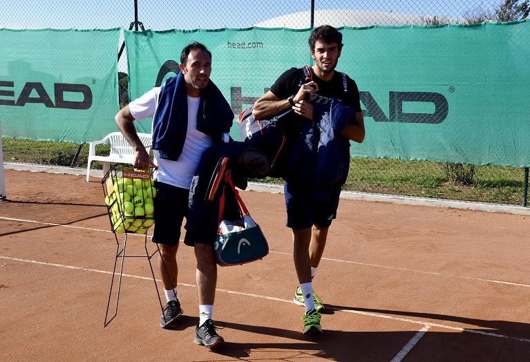 Vincenzo Santopadre e Matteo Berrettini