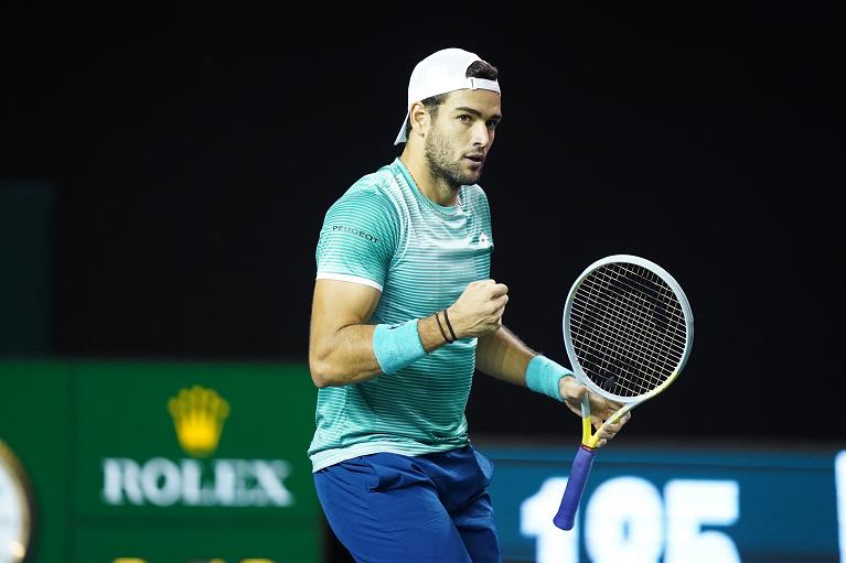 Matteo Berrettini a Parigi-Bercy (Twitter)