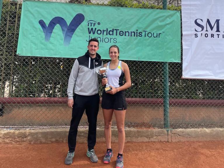 Emma Valletta e il coach Roberto Fabbiano