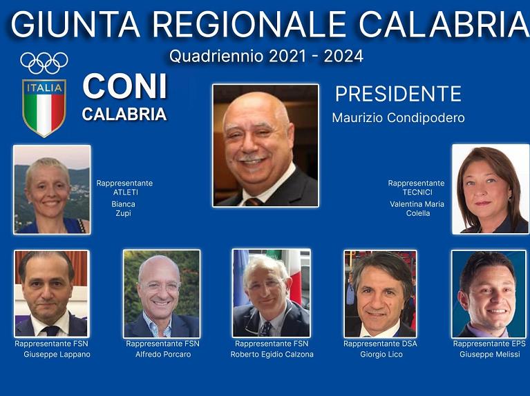 La nuova giunta Coni