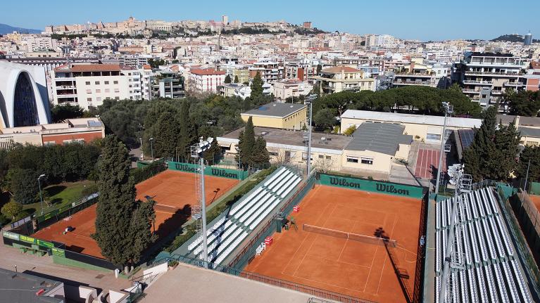 Una veduta aerea del Tc Cagliari