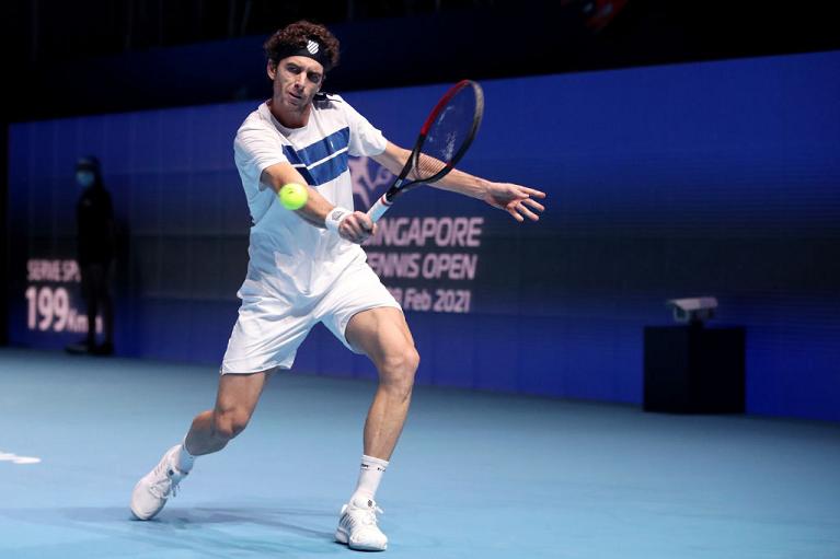 Roberto Marcora a Singapore (foto Getty Images)
