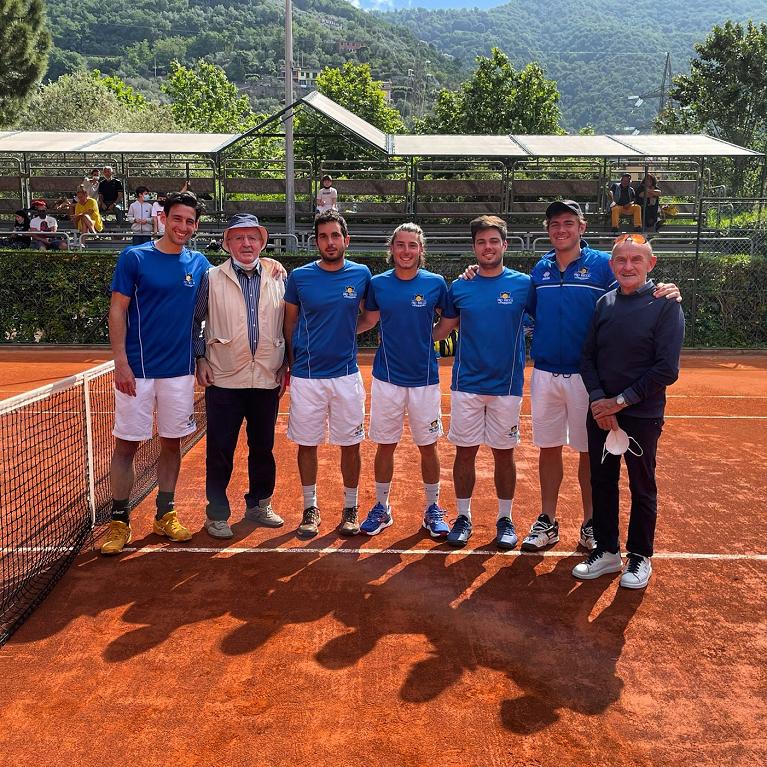 Le formazioni di Park Genova e Pro Recco Tennis