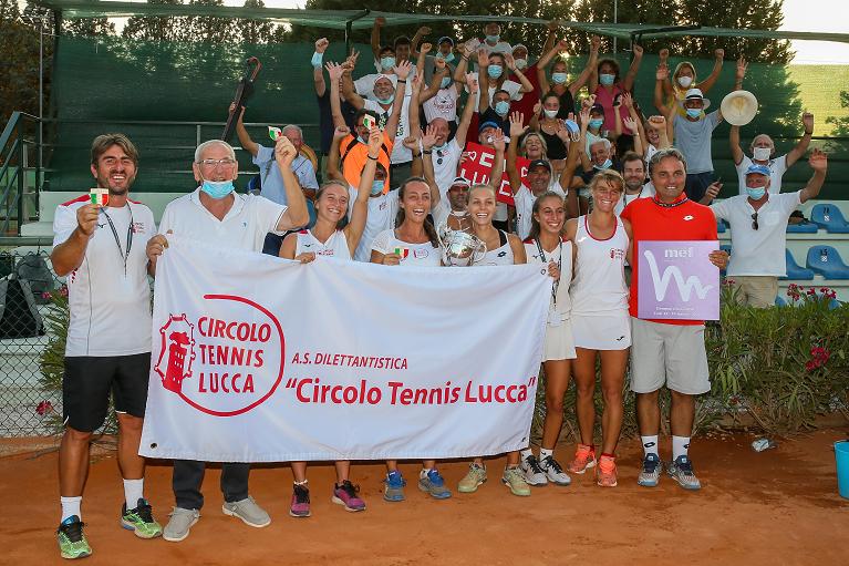 Il Circolo Tennis Lucca campione d'Italia in Serie A1