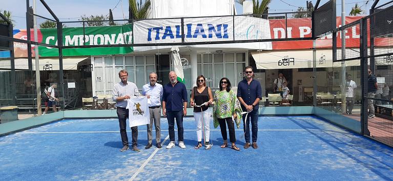 Campionati italiani padel Riccione taglio nastro