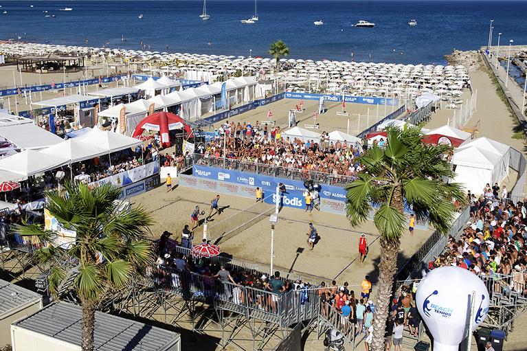 L'impianto di Terracina che ospiterà i mondiali di beach tennis