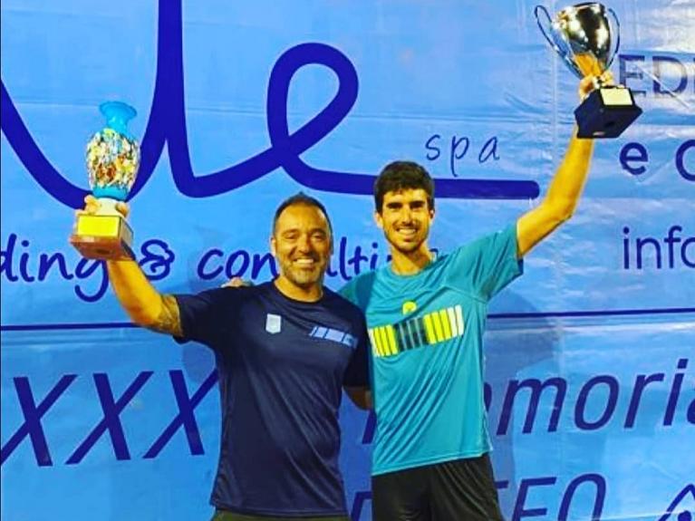 Franco Agamenone e il coach Andrea Trono