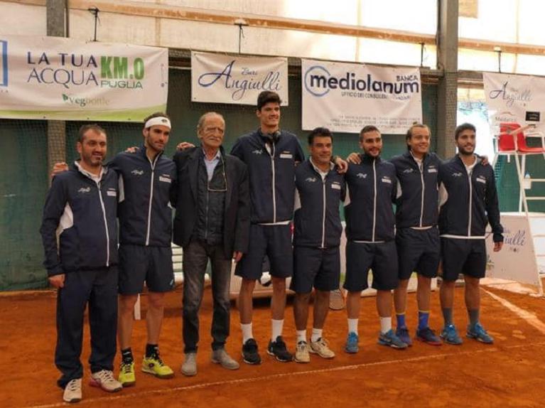 La formazione dell'Angiulli Bari che nel 2019 conquistò la semifinale playoff in Serie A1