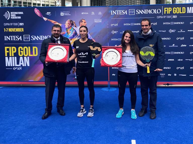 FIP Gold Milano La premiazione Barbara Las Heras e Veronica Virseda