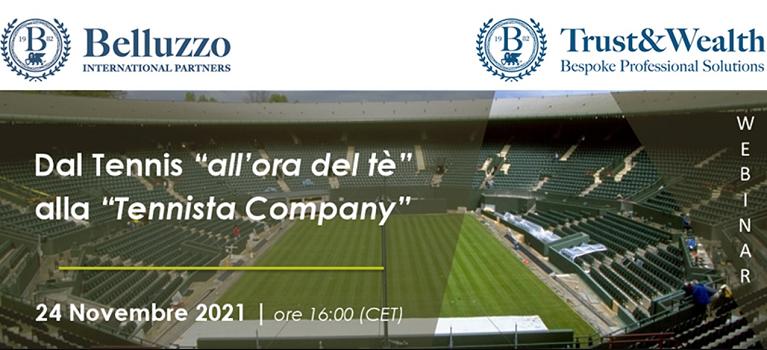 Il webinar “Dal Tennis all’ora del tè alla Tennista Company” online il 24 novembre
