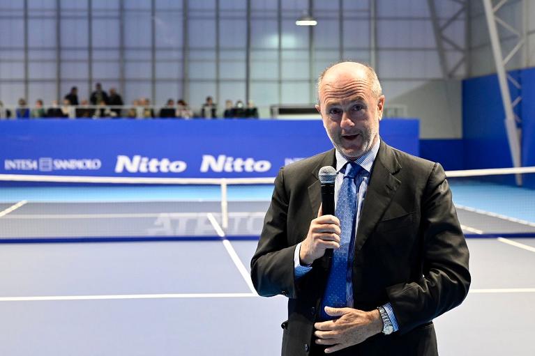 Angelo Binaghi al Training Center NITTO ATP Finals
