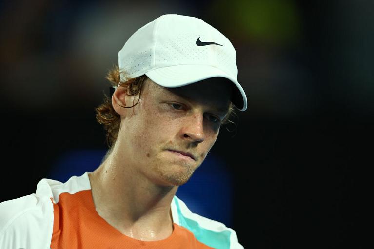 La delusione di Jannik Sinner (foto Getty Images)